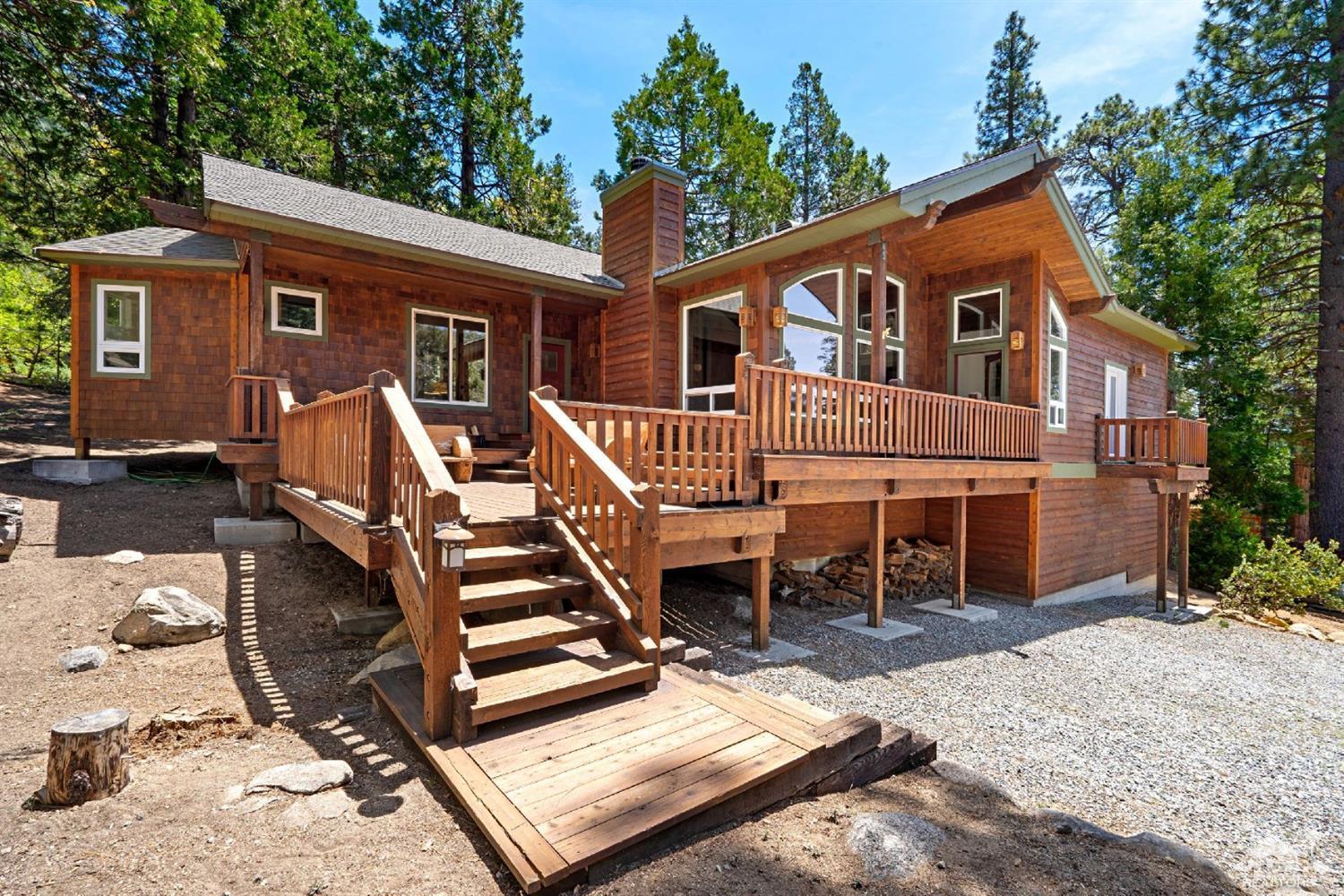24838 Fern Valley Road Idyllwild, CA 92549 - Photo 1 of 38 front view of a house with a deck