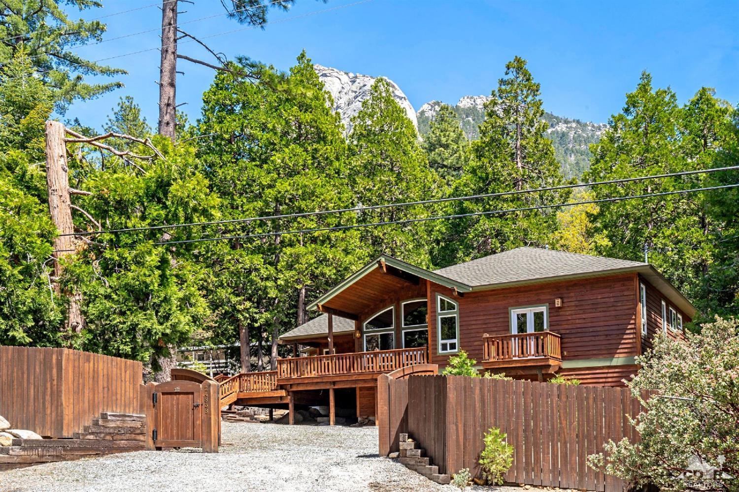 24838 Fern Valley Road Idyllwild, CA 92549 - Photo 35 of 38 an aerial view of a house with a yard