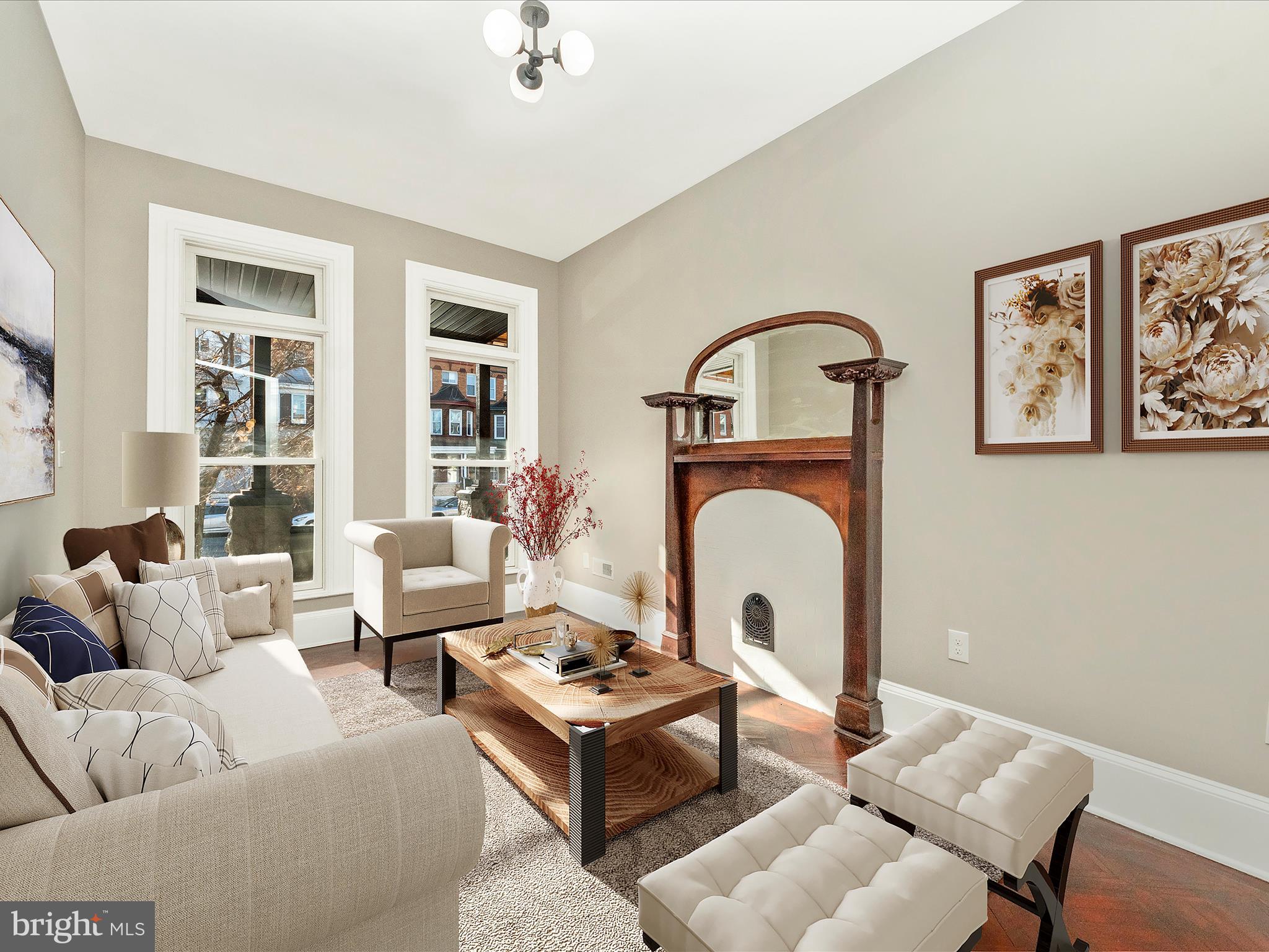 310 East 25th Street Baltimore, MD 21218 - Photo 5 of 56 Virtually Staged Living Room