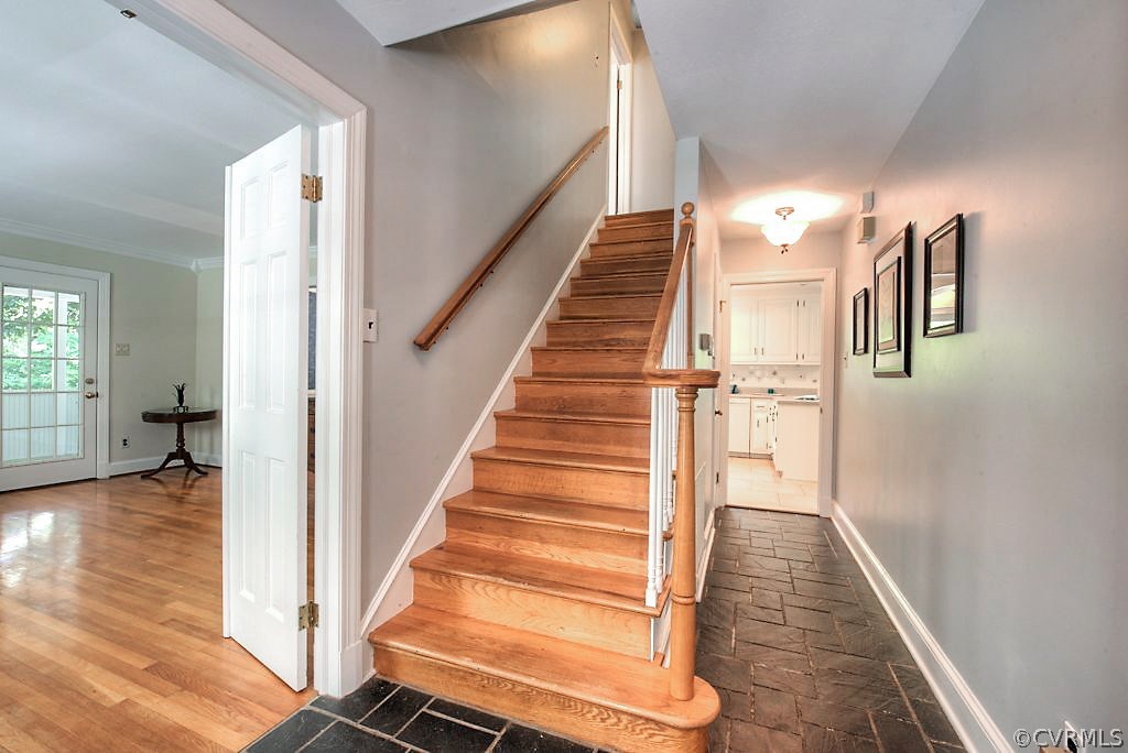 7720 Varann Road Henrico, VA 23231 - Photo 18 of 39 a view of entryway and hall with wooden floor