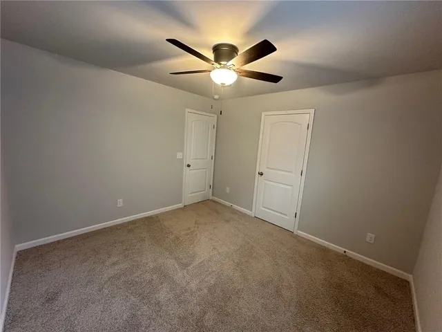 a view of an empty room