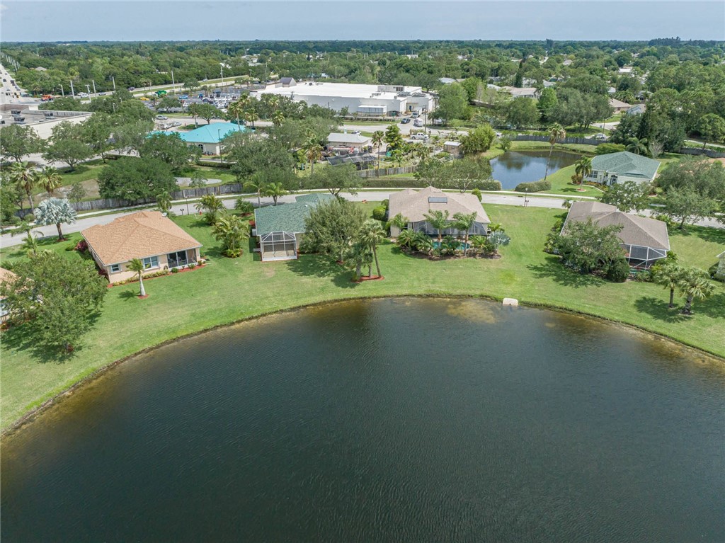 1422 Tradewinds Way Sebastian, FL 32958 - Photo 33 of 35 an aerial view of residential houses with outdoor space and river