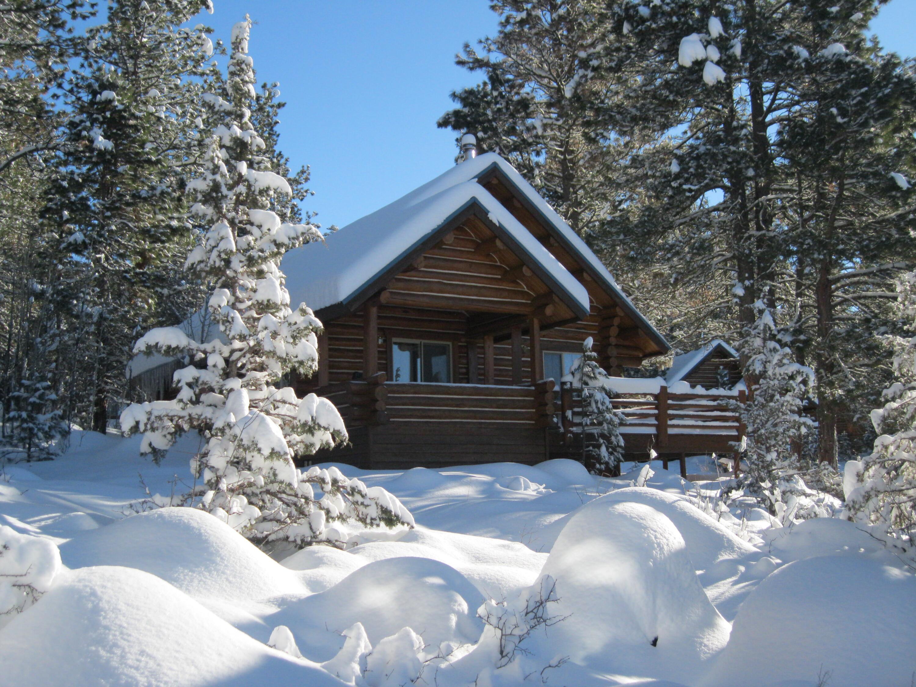 0 Fishhole Creek Road Bly, OR 97622 - Photo 12 of 38 log cabin in winter oregon aspen ridge r