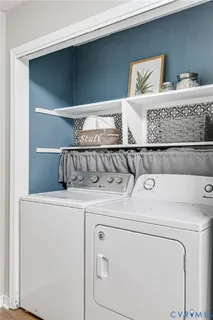 a view of washer and dryer