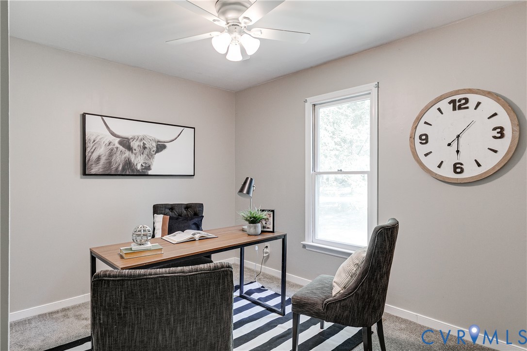 11211 Moravia Road Midlothian, VA 23112 - Photo 20 of 40 a view of a workspace with furniture and a window