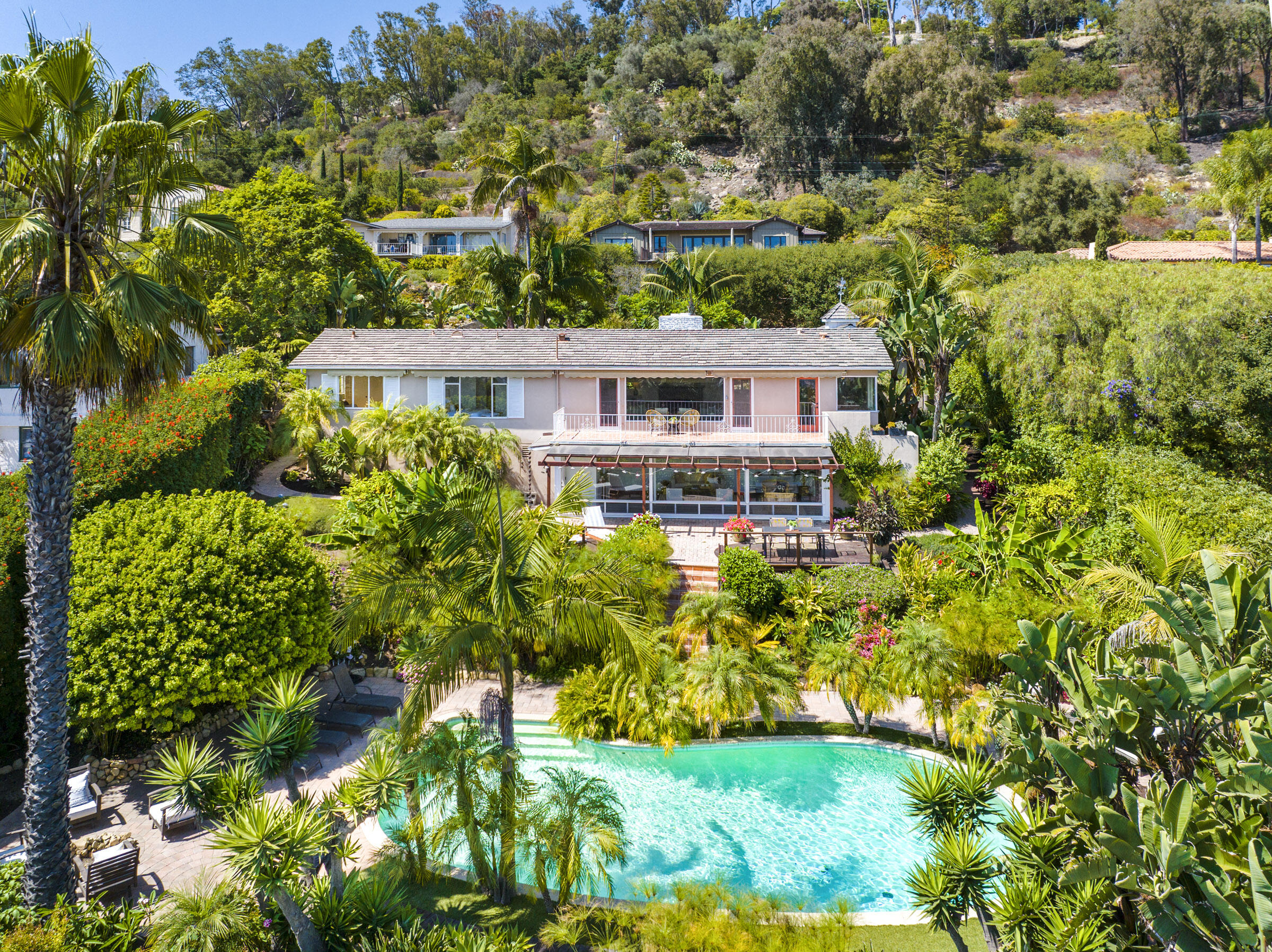 1509 Dover Road Santa Barbara, CA 93103 - Photo 1 of 1 a view of a house with a yard and garden