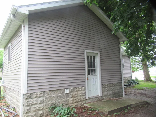 a view of a house with a door
