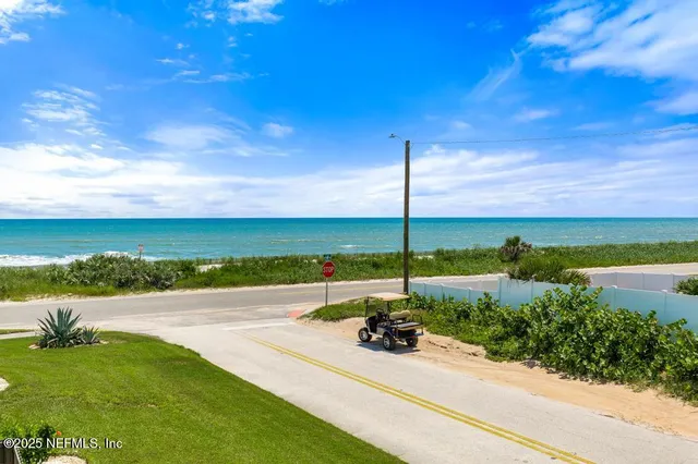 a view of a field with beach