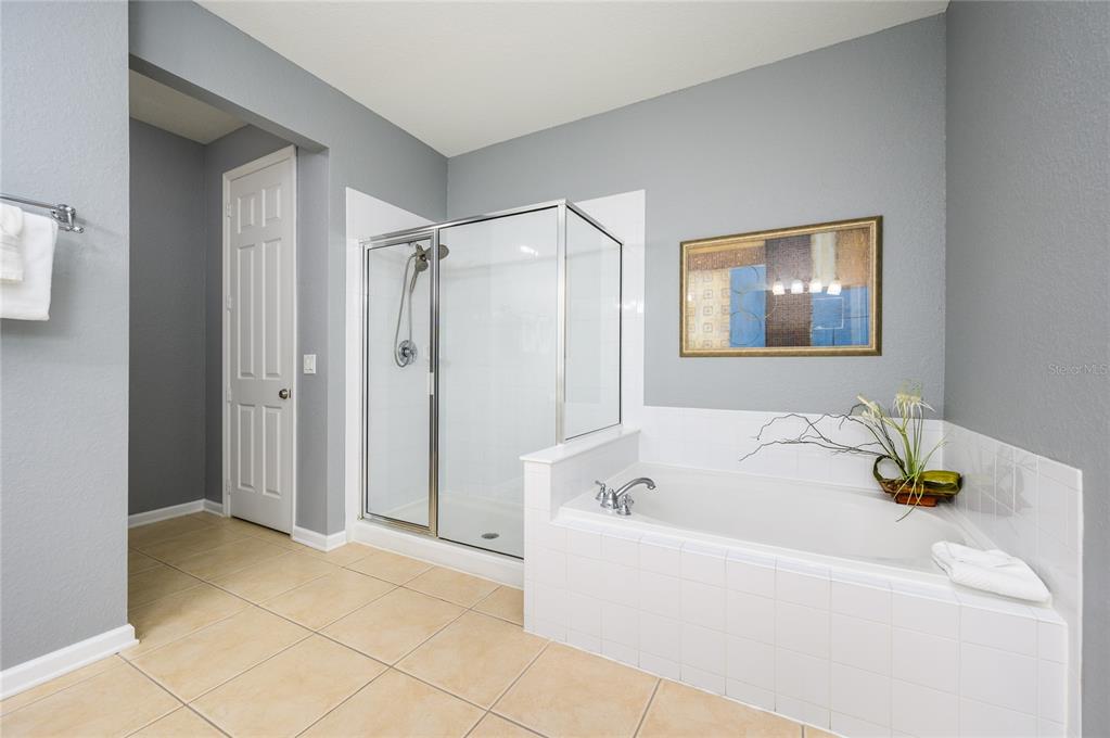 5012 Shoreway Loop, Unit 20507 Orlando, FL 32819 - Photo 22 of 49 a bathroom with a bathtub and shower