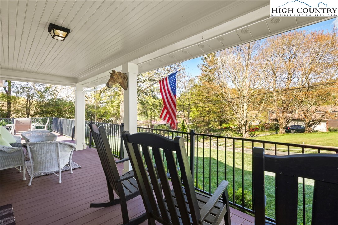 326 Ransom Street Blowing Rock, NC 28605 - Photo 5 of 25 a view of a city from a balcony
