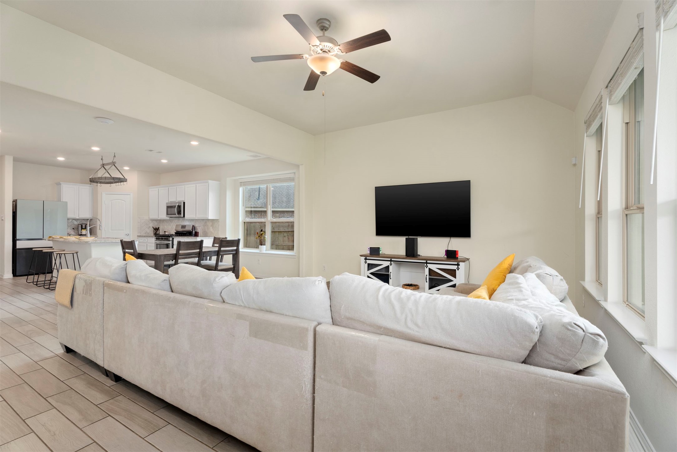 4710 Walnut Willow Ct Spring Spring, TX 77386 - Photo 7 of 42 Sun drenched family room open to the kitchen and dining area.