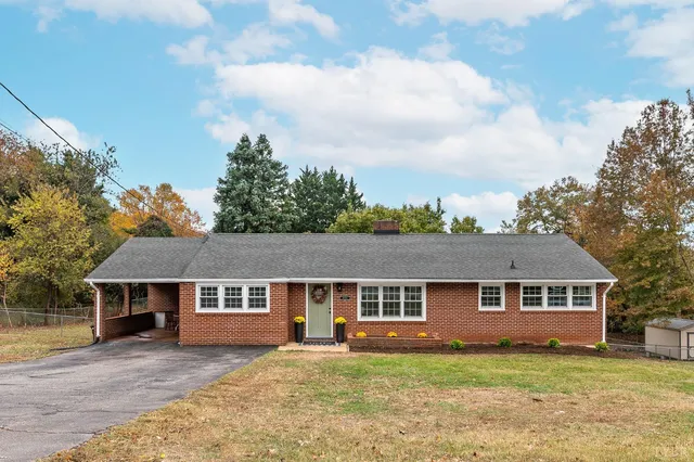 front view of a house with yard
