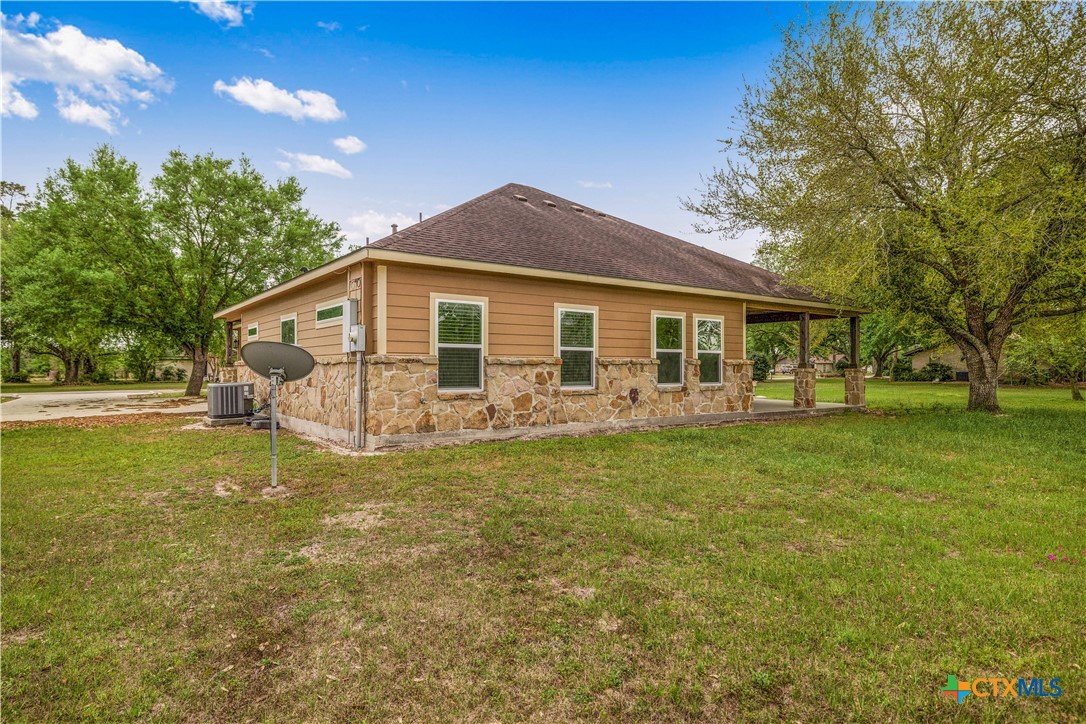 204 James Street Inez, TX 77968 - Photo 27 of 35 a front view of a house with yard and green space