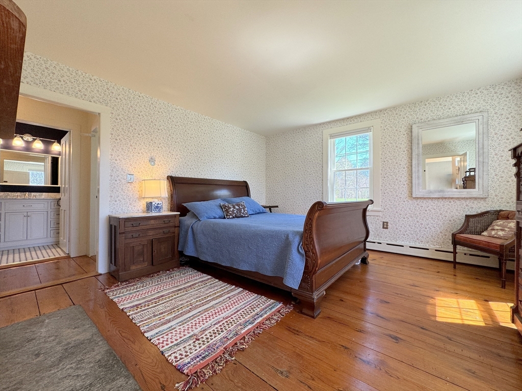 158 Flat Hills Road Amherst, MA 01002 - Photo 22 of 42 a bedroom with furniture and a wooden floor