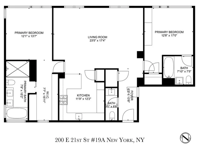 $4,995,000 | 200 East 21st Street, Unit 19A | Gramercy