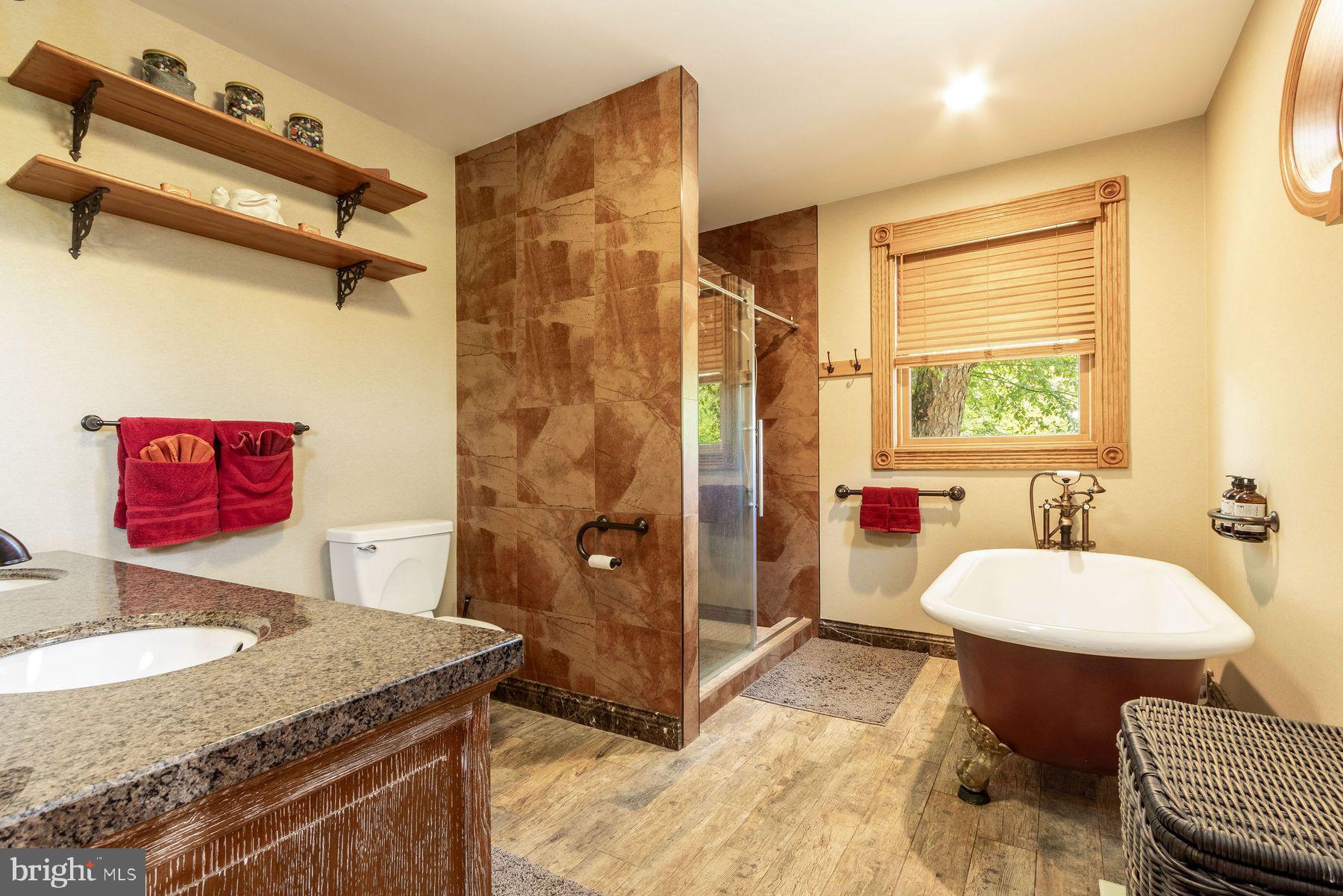 3150 Rushland Road Jamison, PA 18929 - Photo 31 of 50 a spacious bathroom with a granite countertop tub sink and mirror