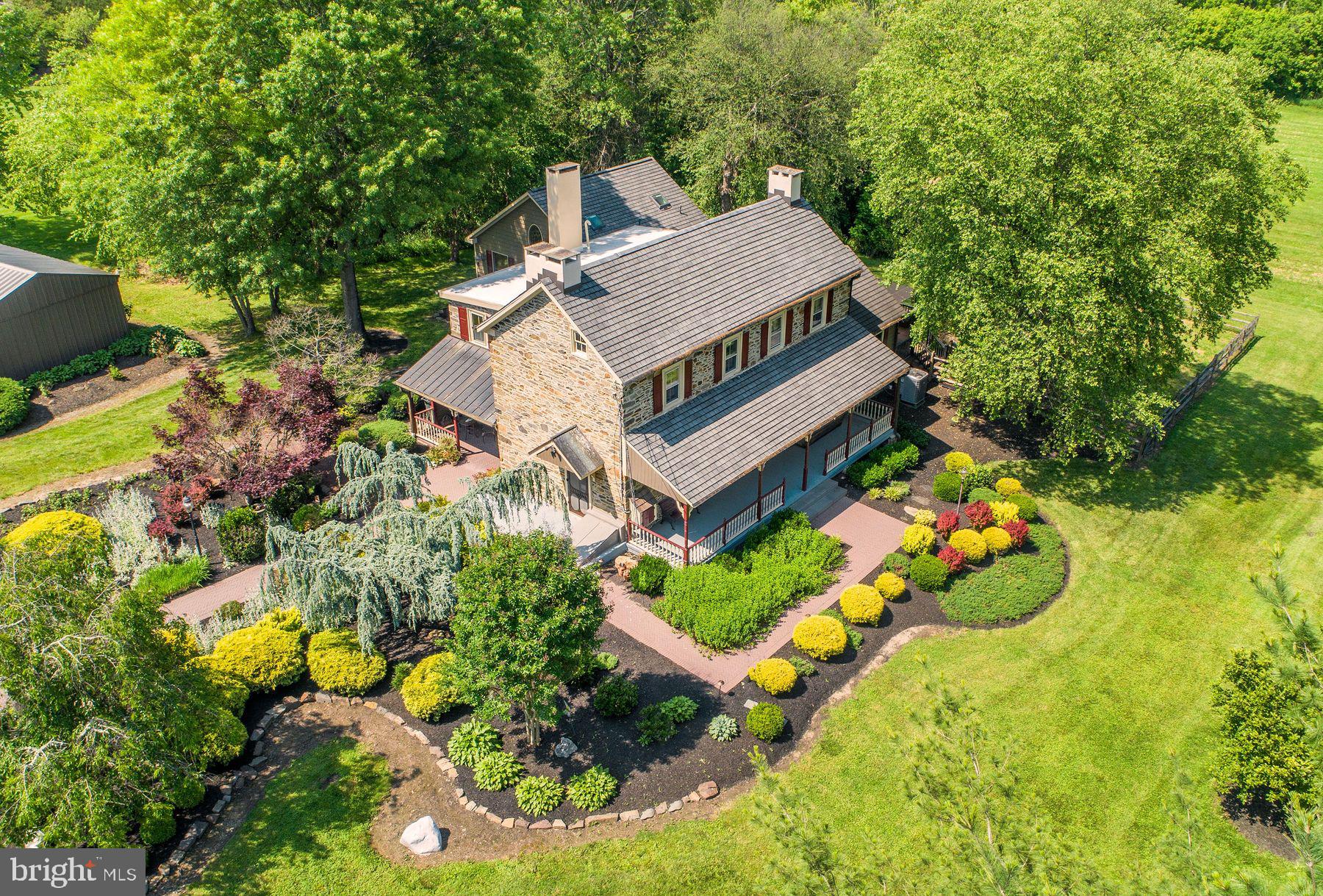 3150 Rushland Road Jamison, PA 18929 - Photo 6 of 50 an aerial view of a house with a yard basket ball court and outdoor seating