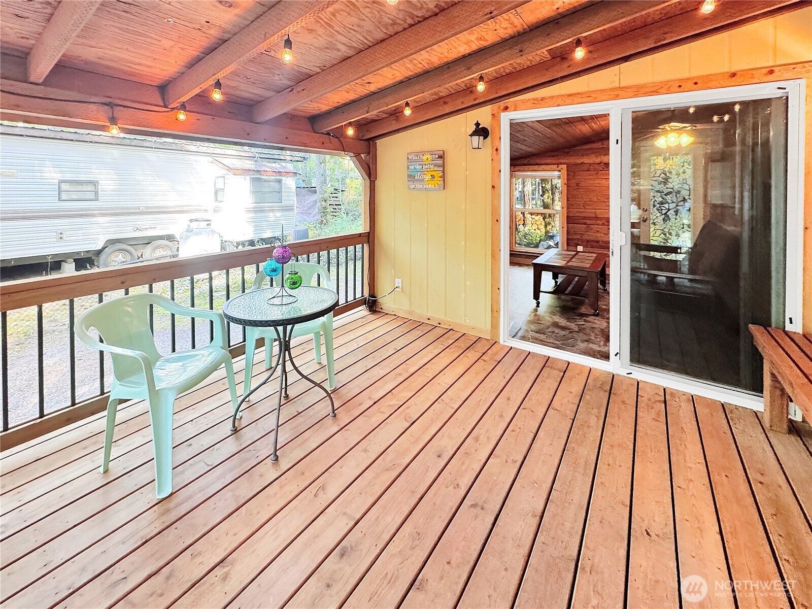 203-1 Fireside Lodge Deming, WA 98244 - Photo 3 of 26 a view of a balcony with wooden floor