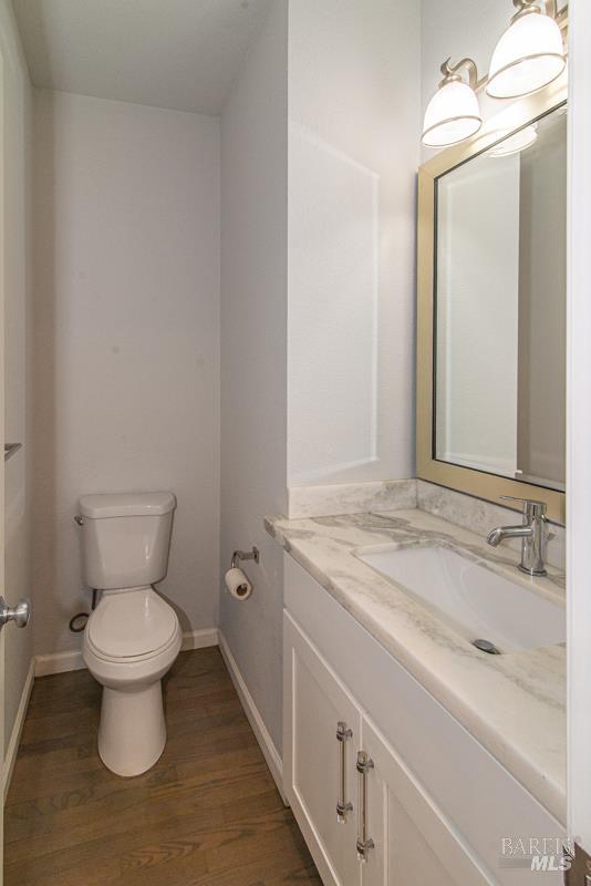 23 Baypoint Drive San Rafael, CA 94901 - Photo 14 of 40 a bathroom with a sink and a toilet