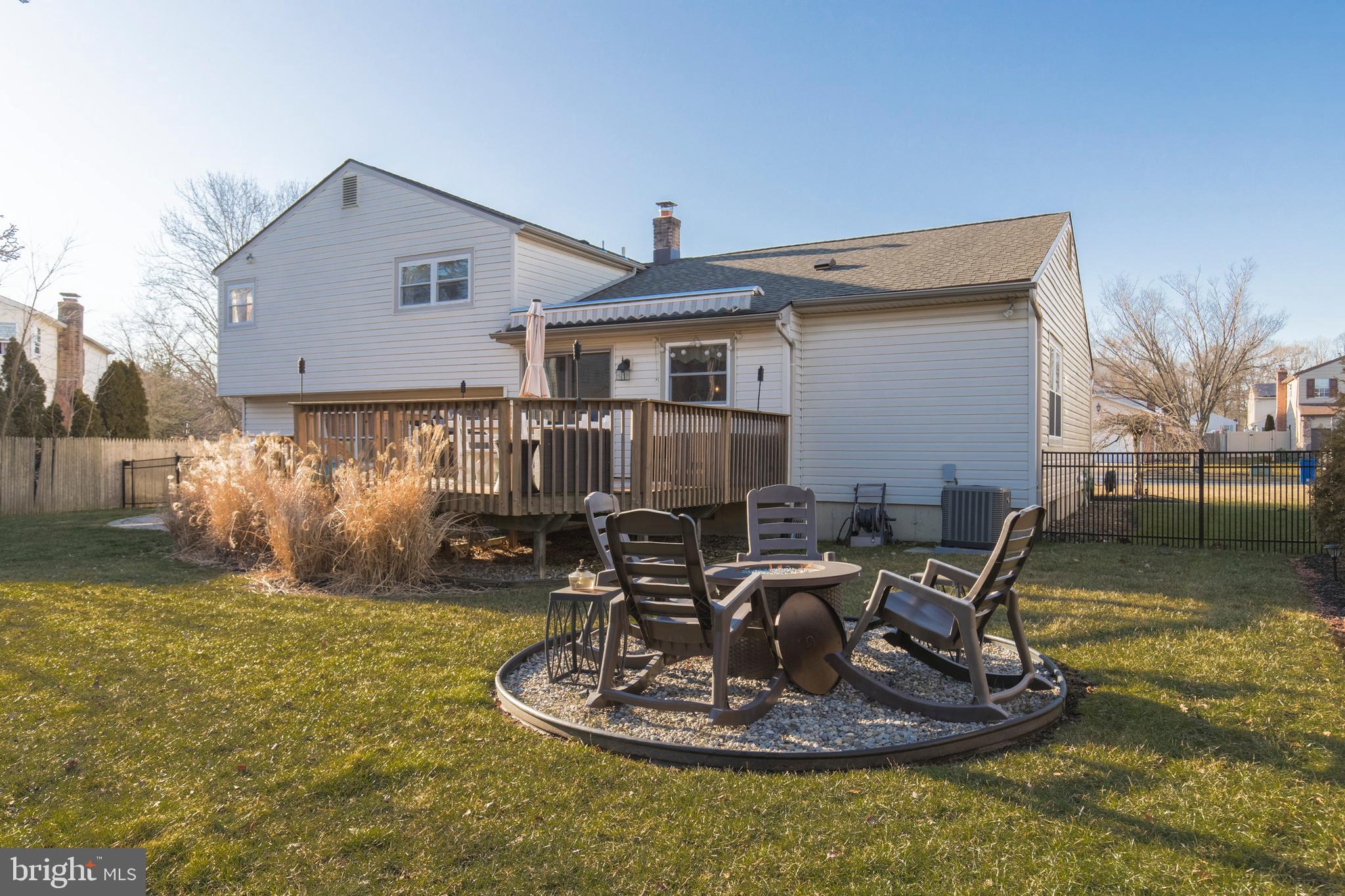 1504 Brick Road Cherry Hill, NJ 08003 - Photo 40 of 42 Landscaped yard with firepit
