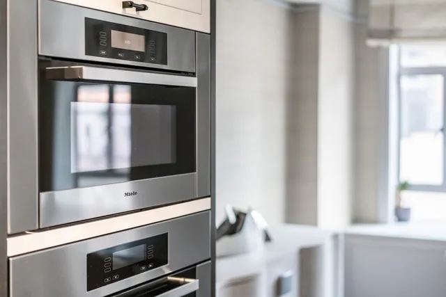 a living room with a fireplace