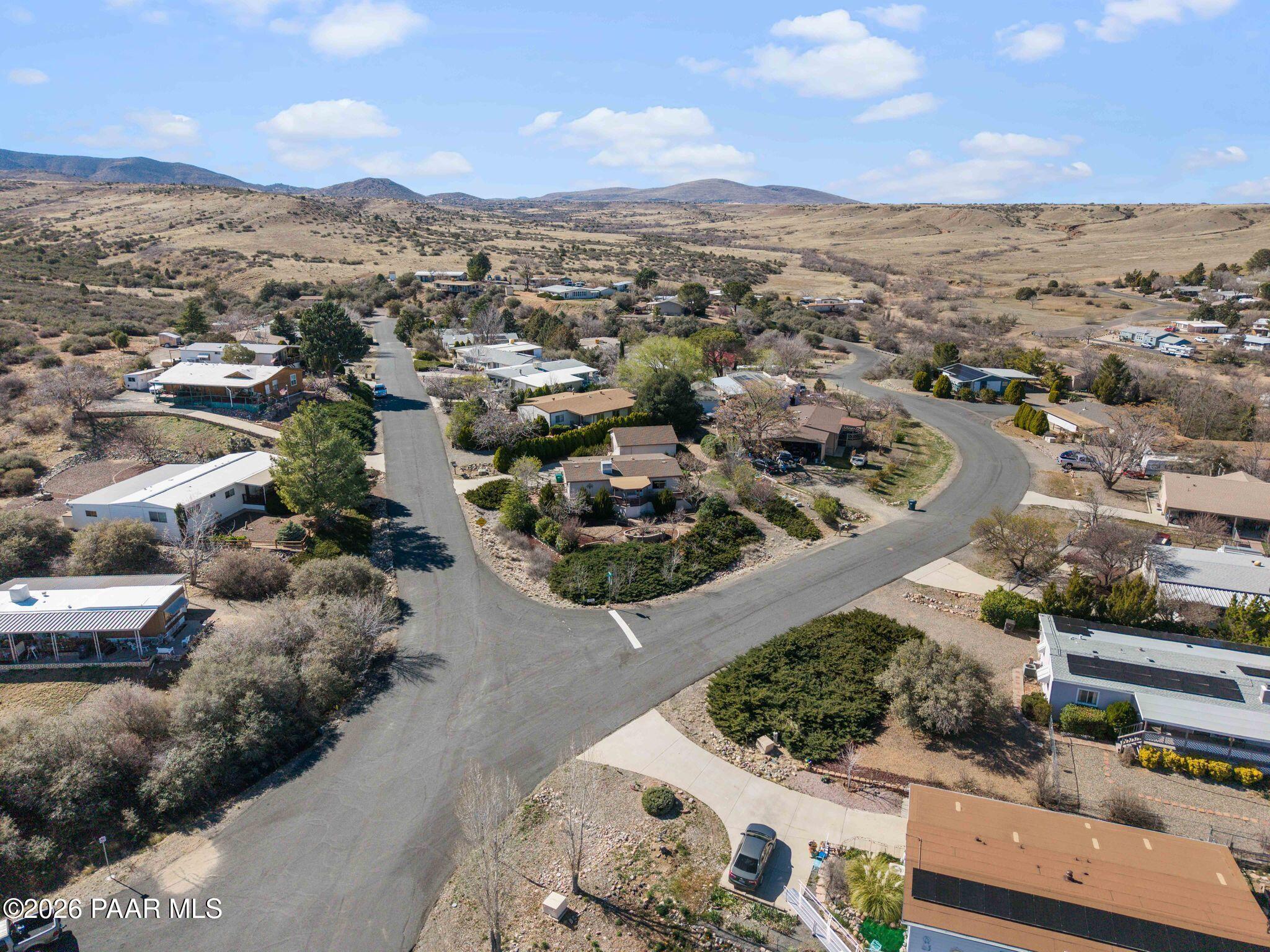 10194 East Durham Road Dewey, AZ 86327 - Photo 44 of 47 an aerial view of residential houses with outdoor space