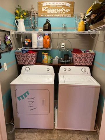 2012 McCrory Place Spring Hill, TN 37174 - Photo 14 of 18 a utility room with dryer and washer