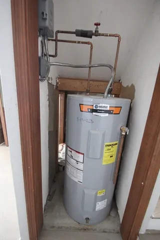 a view of storage and utility room