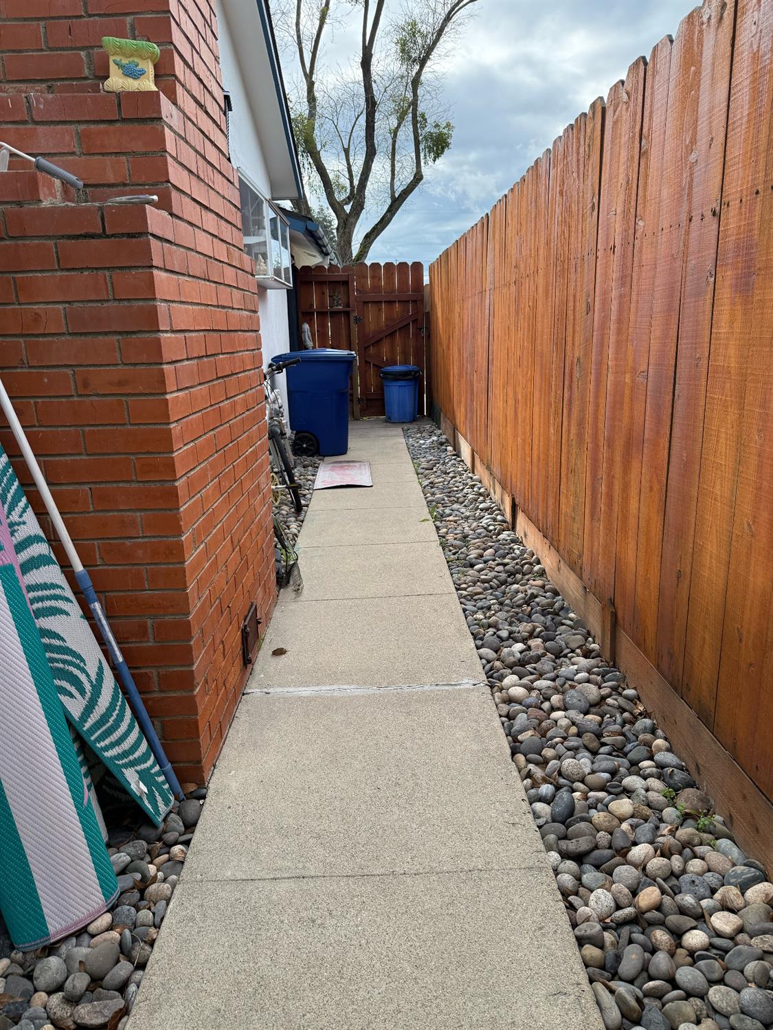 161 Ribier Avenue Modesto, CA 95350 - Photo 21 of 26 a view of a pathway with a backyard