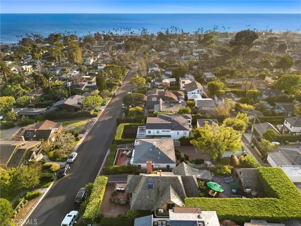 an aerial view of residential house with outdoor space
