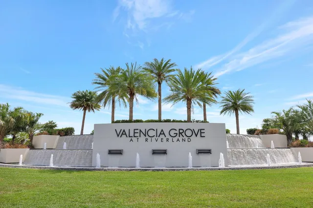 a view of a swimming pool with a garden