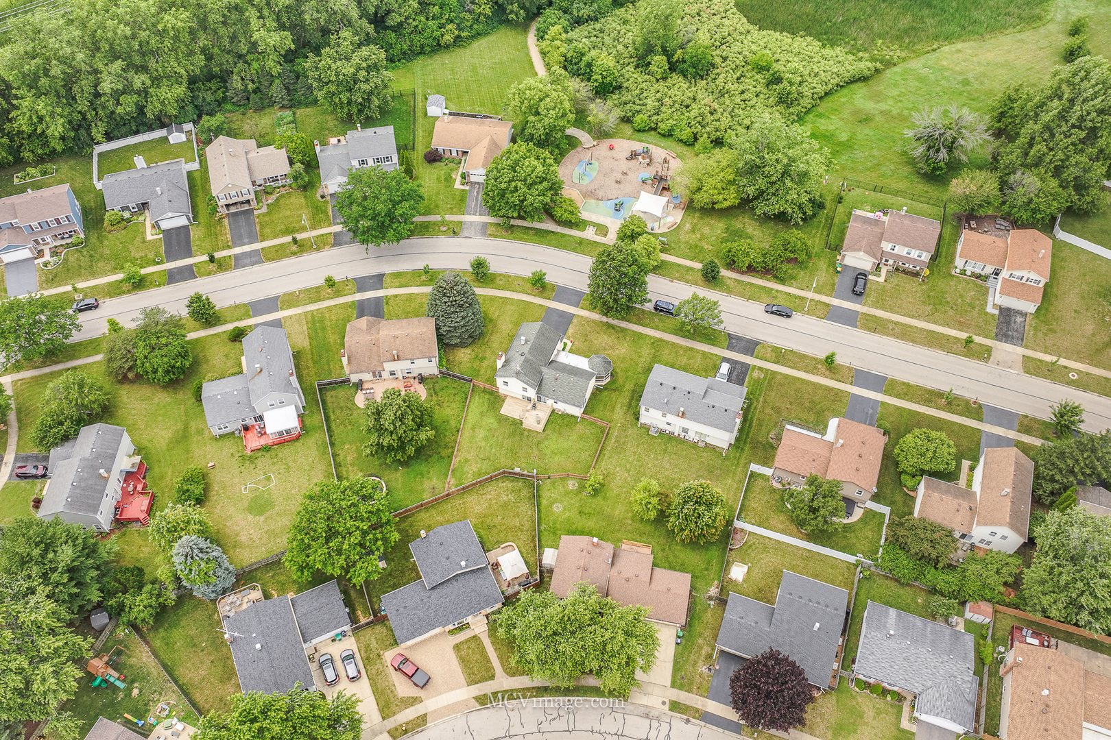 1991 Valley Road Lombard, IL 60148 - Photo 36 of 40 an aerial view of residential houses with outdoor space