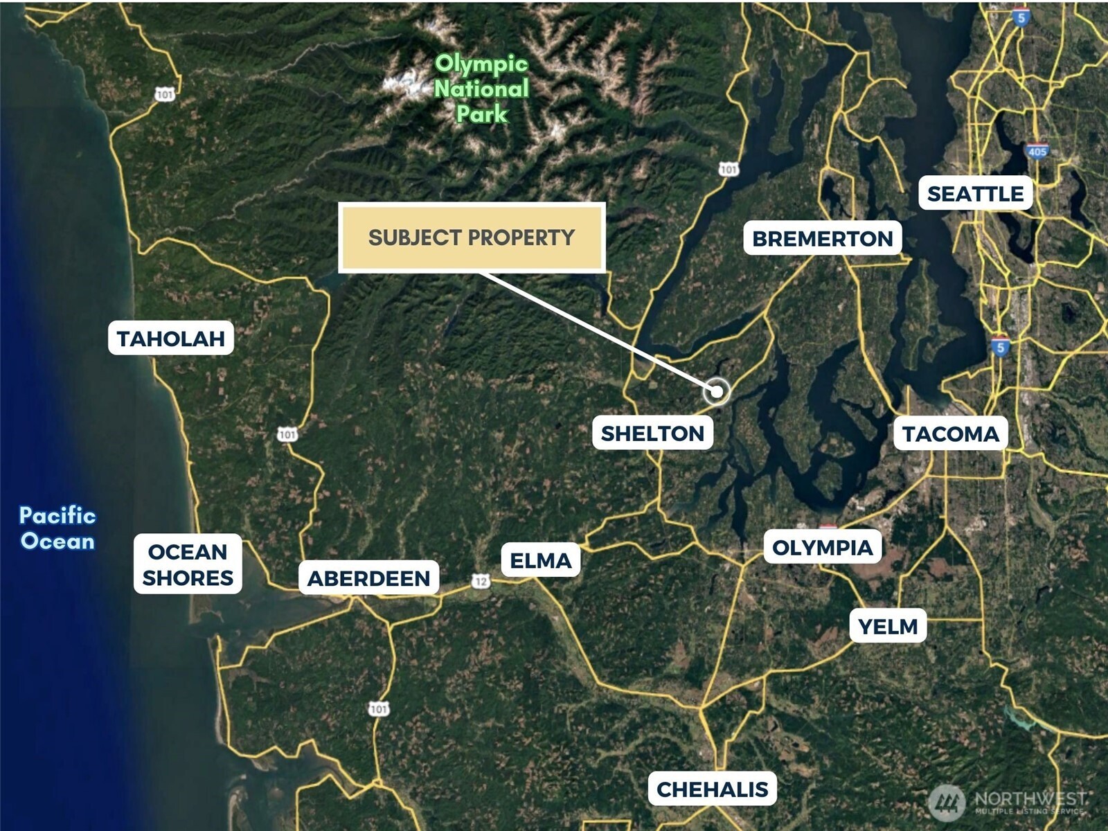 100 East Leffler Lane Grapeview, WA 98546 - Photo 15 of 19 a view of water and sign board