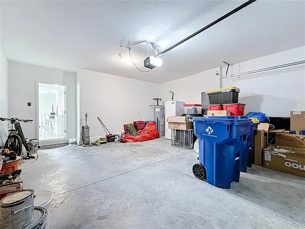 an aerial view of a house with a swimming pool