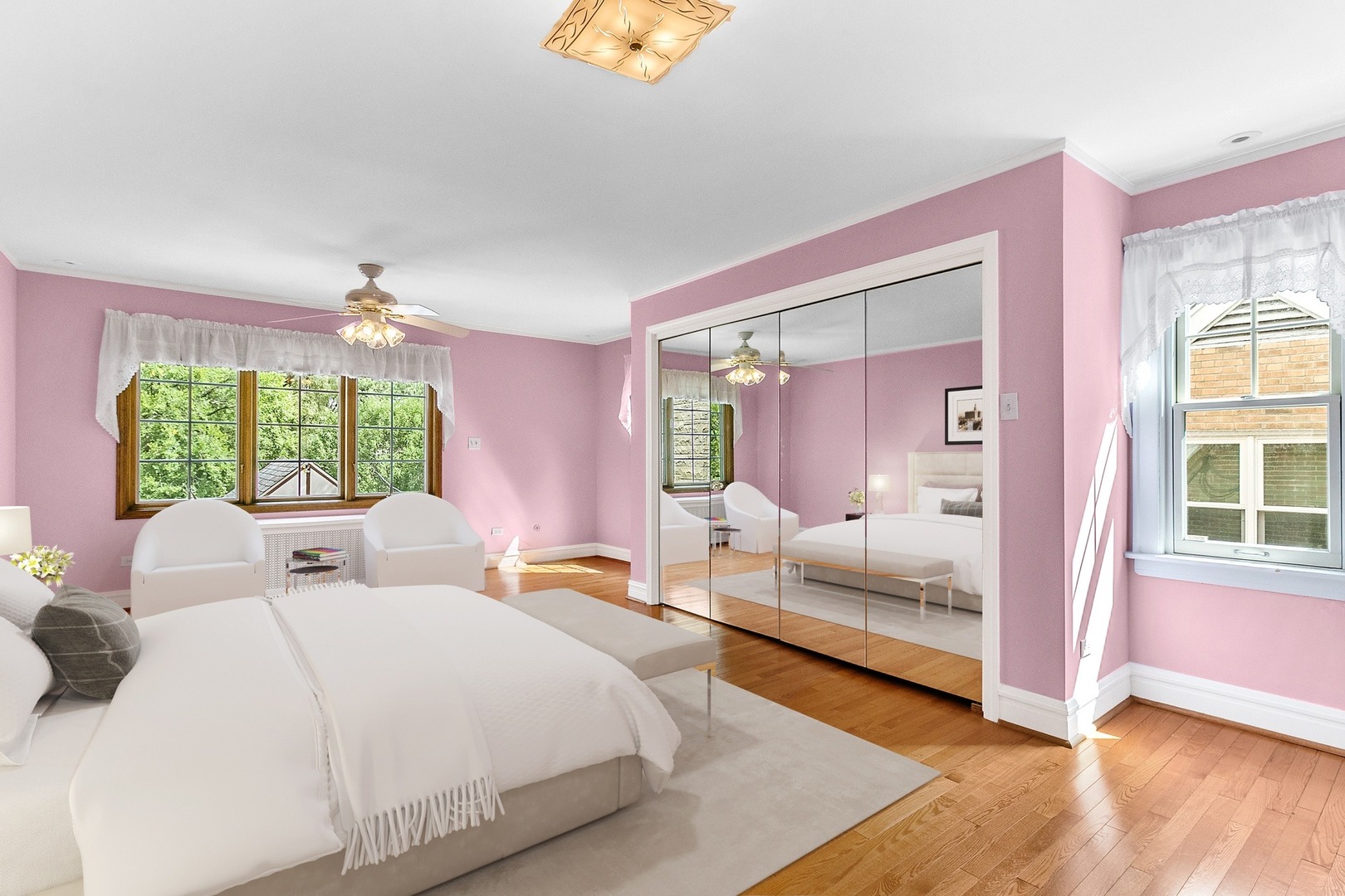 258 Southcote Road Riverside, IL 60546 - Photo 16 of 31 a bedroom with a bed and a large window