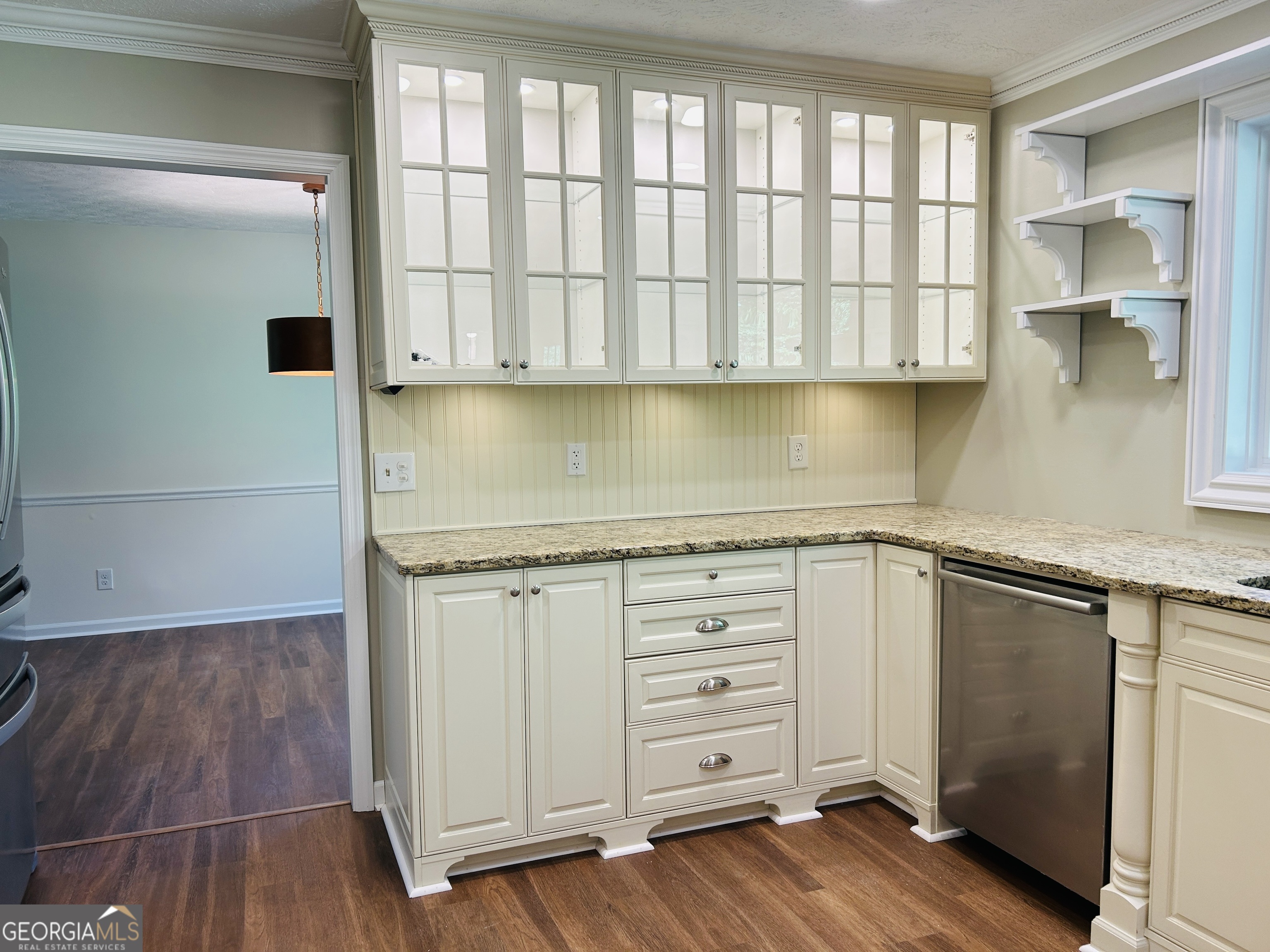 2131 Perrin Drive Lawrenceville, GA 30043 - Photo 19 of 60 a kitchen with granite countertop a sink and a stove top oven