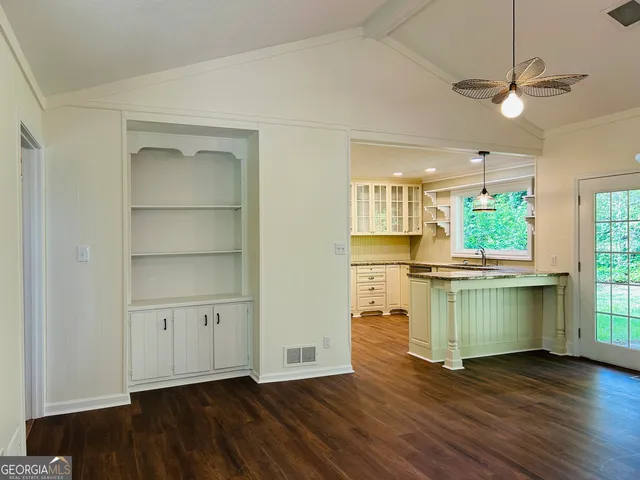 a view of cabinets