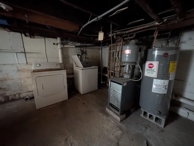 a view of storage and utility room