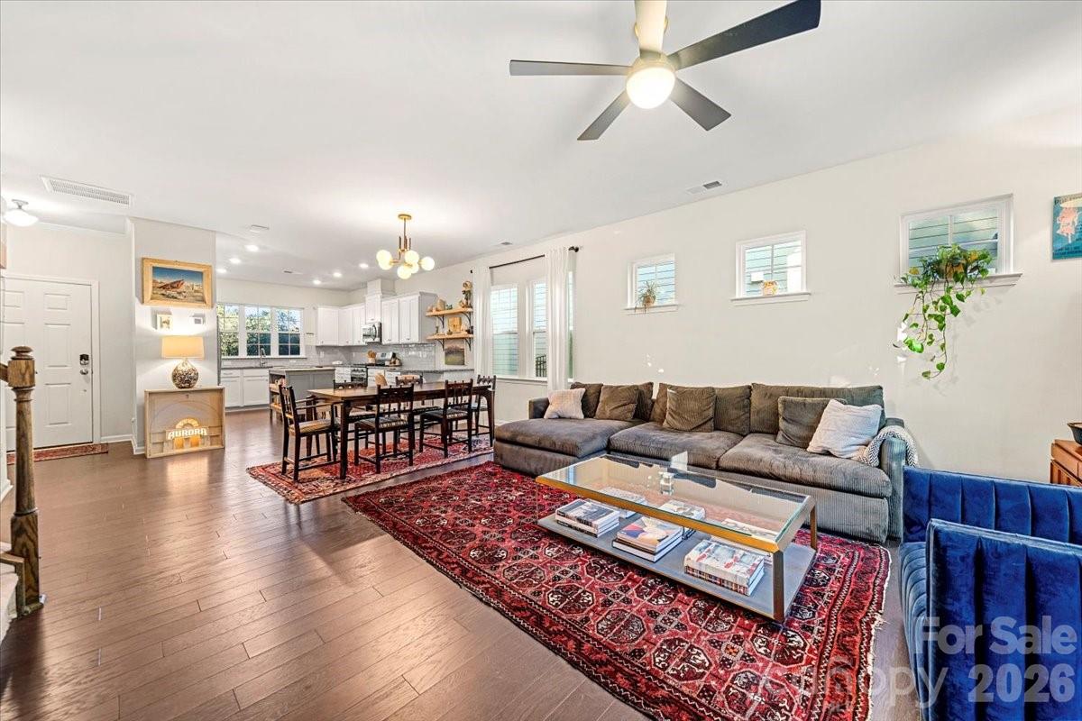 134 Dry Rivers Lane Mooresville, NC 28117 - Photo 3 of 29 a living room with furniture and wooden floor