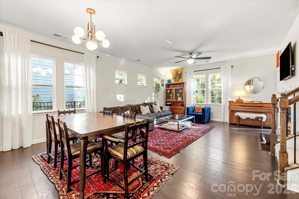 134 Dry Rivers Lane Mooresville, NC 28117 - Photo 4 of 29 a view of a dining room with furniture window and wooden floor