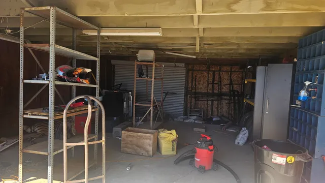 a room with gym equipment