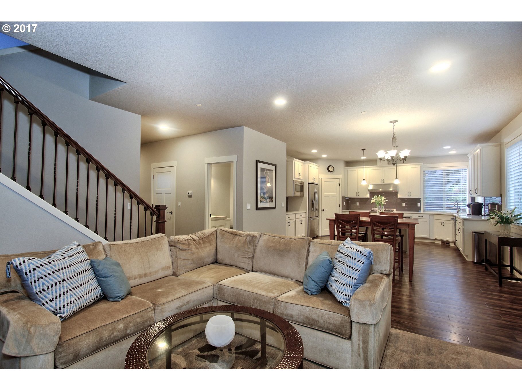 12723 Southwest Willow Point Lane Tigard, OR 97224 - Photo 9 of 27 a living room with furniture and wooden floor