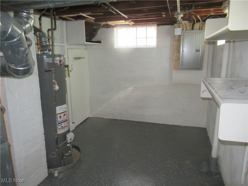 1397 Sunset Road Cleveland, OH 44124 - Photo 28 of 32 Below grade area with electric panel and water heater