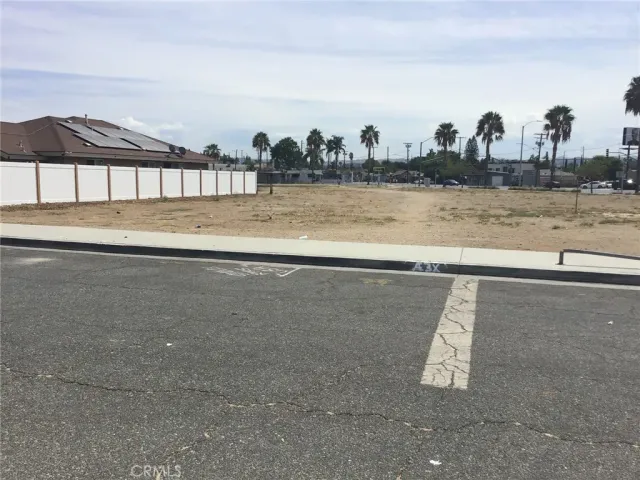 a view of a swimming pool and an outdoor space