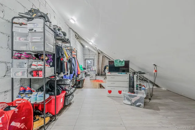 a view of storage and utility room