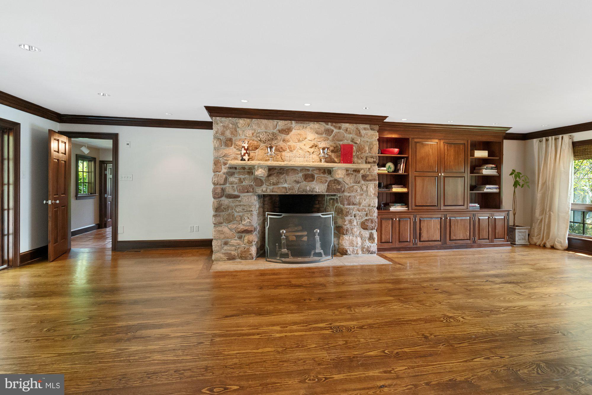 5750 Lower Mountain Road New Hope, PA 18938 - Photo 21 of 59 Family Room yet another fireplace (this ones wood)