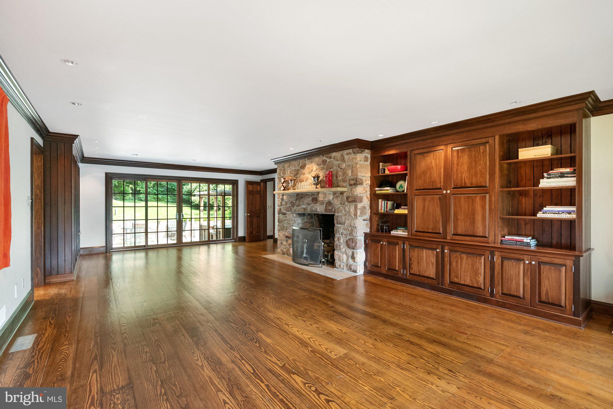 5750 Lower Mountain Road New Hope, PA 18938 - Photo 23 of 59 Custom built-ins & doors to rear patio