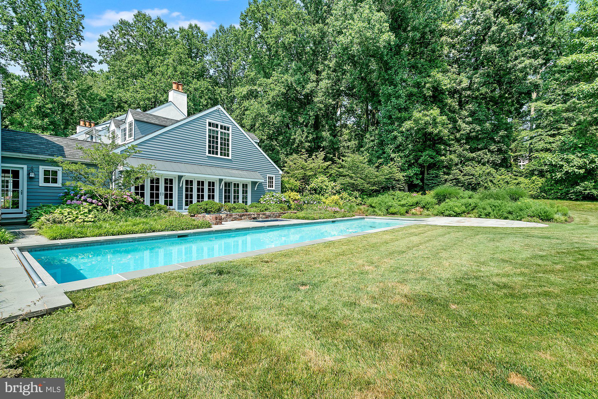5750 Lower Mountain Road New Hope, PA 18938 - Photo 45 of 59 60 foot heated salt water pool