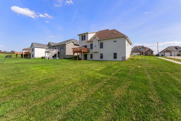 a house view with a garden space