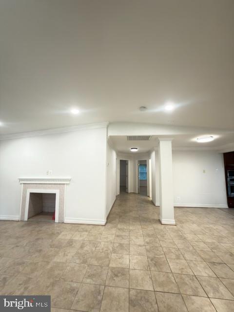 7135 Oak Ridge Road Falls Church, VA 22042 - Photo 19 of 41 wooden floor with a fireplace in an empty room
